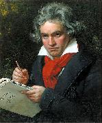 Joseph Karl Stieler, Portrait Ludwig van Beethoven when composing the Missa Solemnis